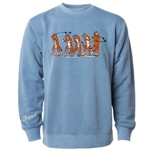 NWOT | Barstool Golf Tiger Swing Crewneck | Size L | Blue | Fore Play Podcast